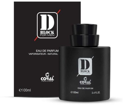 Coral D Block Black Men Eau De Parfum 100Ml
