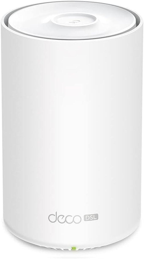 TP-Link TP-Link AX1800 VDSL Whole Home Mesh Wi-Fi 6 Router, Dual-Band with 4x Gigabit WAN/LAN Ethernet ports, Connect up to 150 devices, Super VDSL2 Speed, HomeShield Security, Works with Alexa (Deco X20-DSL)