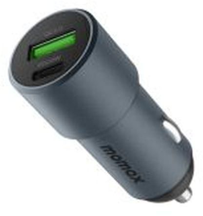 Momax 38W Dual-port Car Charger - Space Gray
