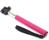 Selfie Monopod Pole with Mobile holder Clip for Smartphone & SONY NIKON CANON Digital Camera - PINK