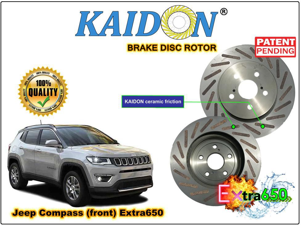 Kaidon-brake Jeep Compass brake disc rotor (FRONT) type "Extra650" spec