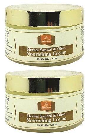 Herbal Sandal & Olive Nourishing Cream 50 G (Pack Of 2)
