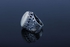 925 Sterling Silver Ring For Men Natural Agate Stone