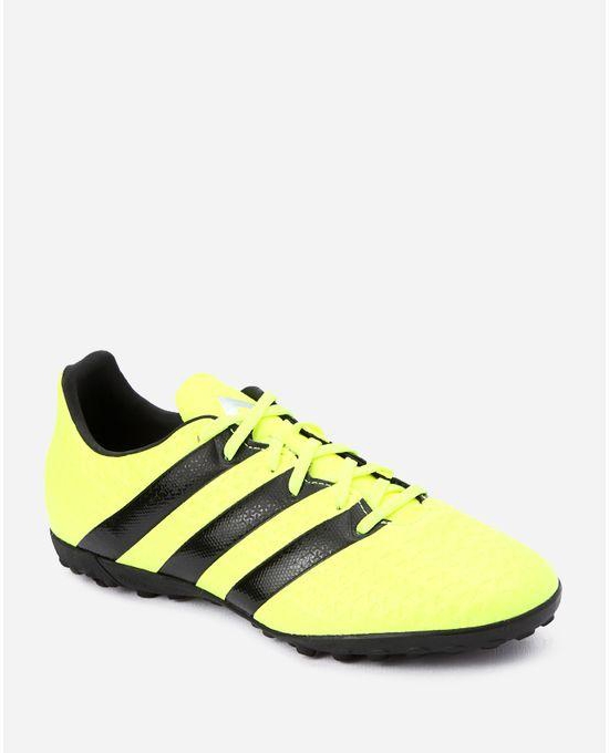 Adidas Leather Football Sneakers - Neon Green