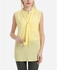 M.Sou Tie Plain Blouse -Yellow