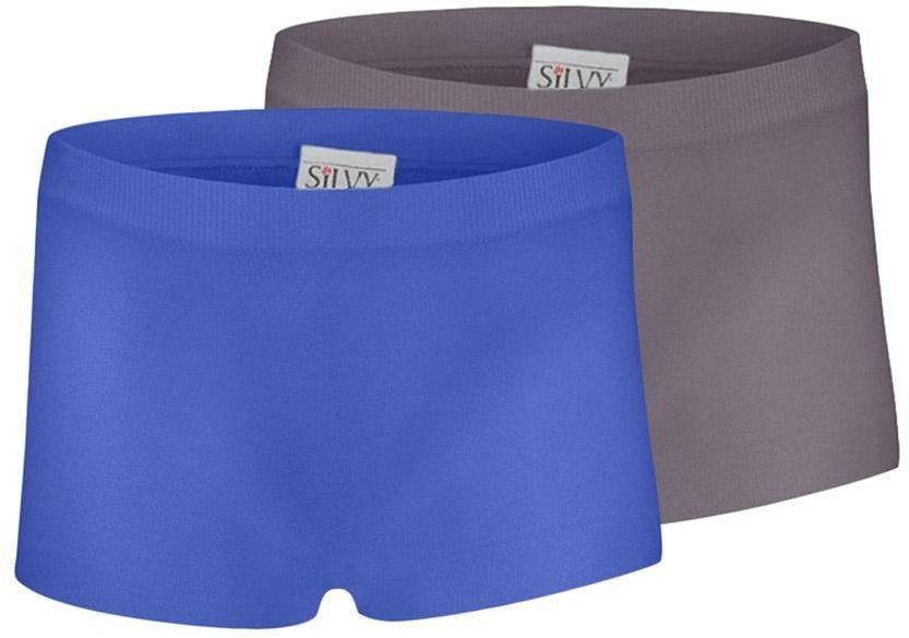 Silvy Set Of 2 Casual Shorts For Girls - Blue Gray, 10 - 12 Years