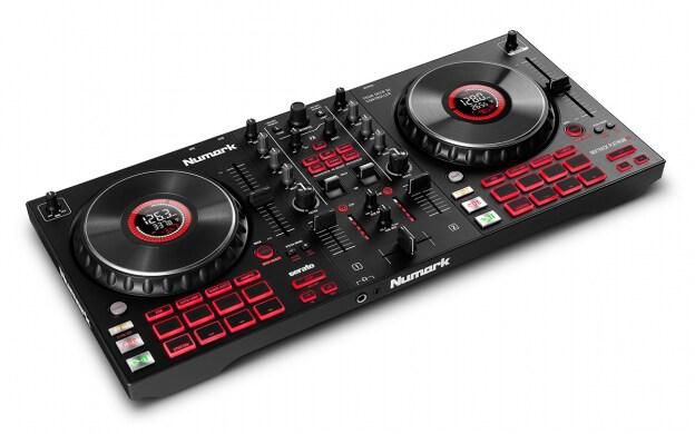 Numark Mixtrack Platinum Fx 4 Deck DJ Controller With Jog Wheel Displays And Fx Paddles