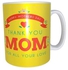Happy Mother's Day Printed Mug Yellow/Red/White
