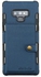 غطاء حماية واقٍ بتصميم محفظة لهاتف سامسونج جالاكسي نوت 9 أزرق