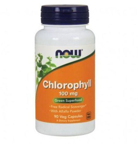 Now Food Chlorophyll 100 mg Veg Capsules 90s