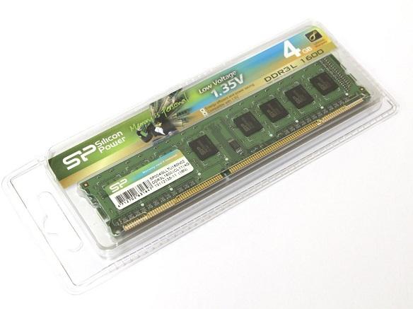 Silicon Power 4GB DDR3L 1600 Low Voltage UDIMM Desktop Memory - SP004GLLTU160N02