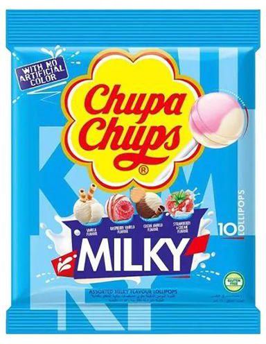 Chupa Chups Milky Lollipop -10 Pieces