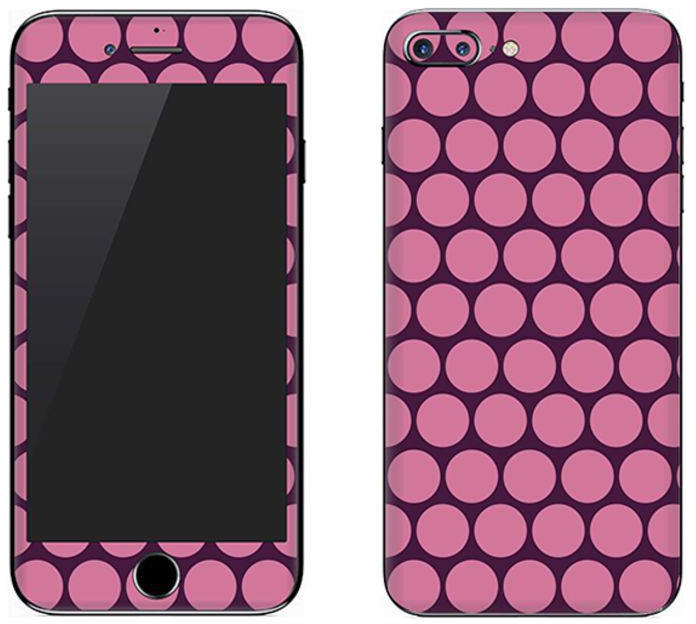 Vinyl Skin Decal For Apple iPhone 8 Plus Purple Honeycombs