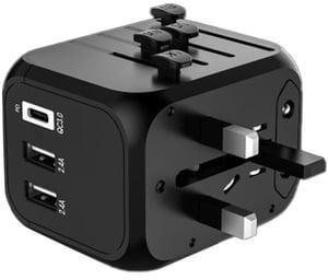 Xcell Universal Travel Adapter Black