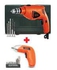 Black and decker 500 w +  hammer drill 3.6 v + screwdriver + accessories  