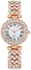 Fashion Roman Pattern Diamond Ladies Watch Ladies Watch Quartz Watch Bracelet Ladies Watch