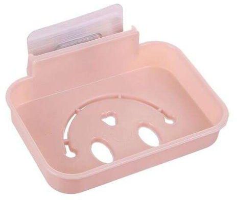 One Tier Wall Mounted Bathroom Soap Dish-Pink