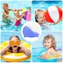 Dolphin Silicone Swimming Cap Waterproof For Kids & Adults - White/Blue