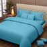 ,BEDSHEET With Pillow Cases - Plain Blue