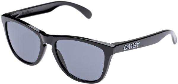 Oakley Men's Wayfarer Grey Lens Black Acetate Frame Sunglasses