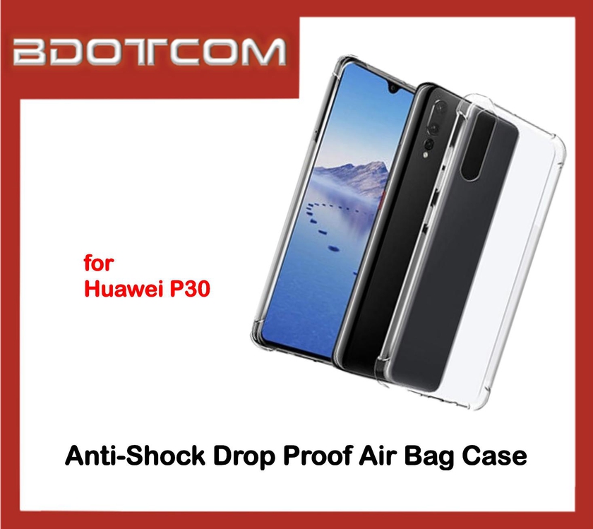 Bdotcom Anti-Shock Drop Proof Air Bag Case for Huawei P30 (Clear)