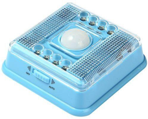 Generic L0803 Auto PIR 8 LEDs Light Infrared Human Body Induction Lamp - Blue