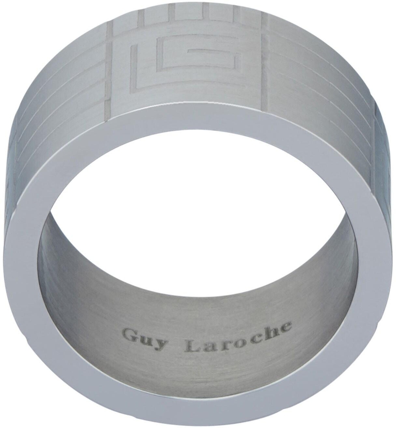 Guy Laroche Stainless Steel Ring Sz 58 For Men, 4TR006A-58