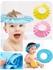طقم قبعات استحمام لحماية عيون الأطفال من الشامبو مكون من 3 قطع