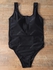 Zipper Front High Cut Backless Swimwear - Xl