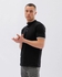 Izor Men's Half Sleeves T-Shirt - Black
