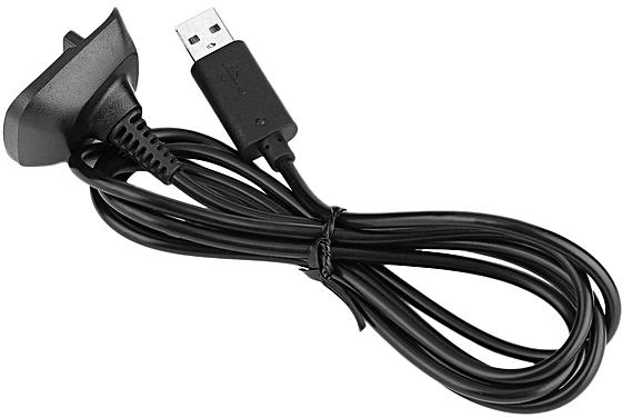 Generic New USB Play&Charger Charge Cable Adapter For Xbox 360 Controller Black