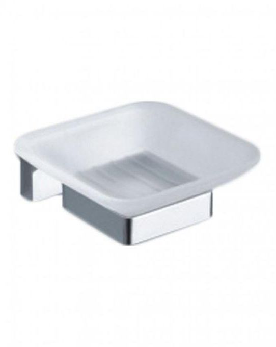 Hanimex Glass Soap Holder - Silver