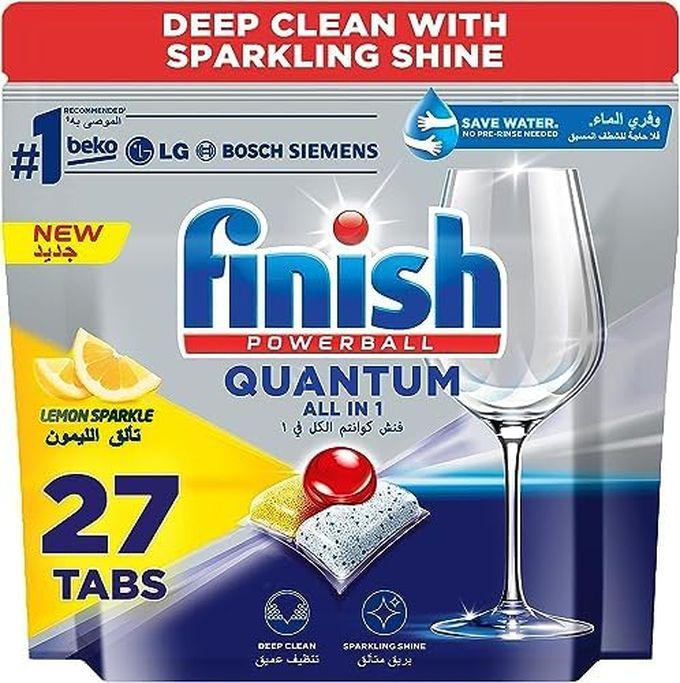 Finish All In One Max Dishwasher Detergent Tablets – Lemon – 27 Tabs