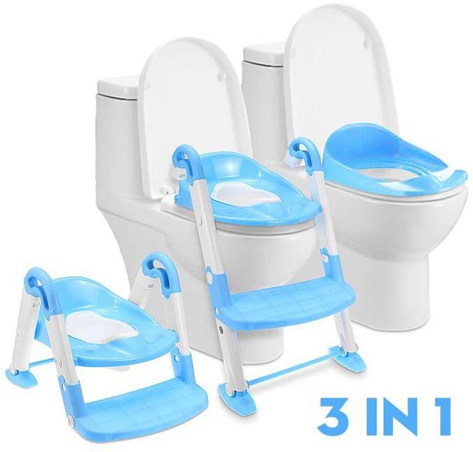 NEW Strong Portable Step Ladder Potty Seat (2-7 Years)- Blue
