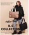 B.S COLLECTION Large Capacity Waterproof Shoulder Bag And Hand Bag For Women - Cafe
