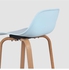 Stool In Light Blue Wooden Chair Size L48.5 X W43.5 X H96.5