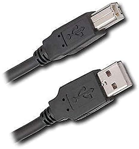 كابل طابعة ذكر بمنفذ USB 2.0 من النوع Type A إلى Type B بطول 5 أمتار للطابعة والماسح الضوئي ومحركات الأقراص الصلبة الخارجية وأكثر من ذلك