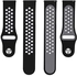 Sport Band for Apple Watch 42mm, Soft Silicone Sport Strap Replacement Bands for iWatch Apple Watch Series 3, Series 2, Series 1-Black&Gray