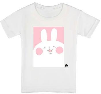 A Rabbit Printed T-Shirt White