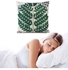 Natural Green Leaves Pattern Cushion Cover Multicolour 45x45cm