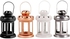 Easy Trade 4 Pcs Set Handmade Metal Decorative Lantern And Candle Holder