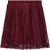 Forever 21 Red Polyester Straight Skirt For Women