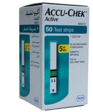 ACCU CHEK Active Glucose Test Strips - 50 Pcs - 3 Packs