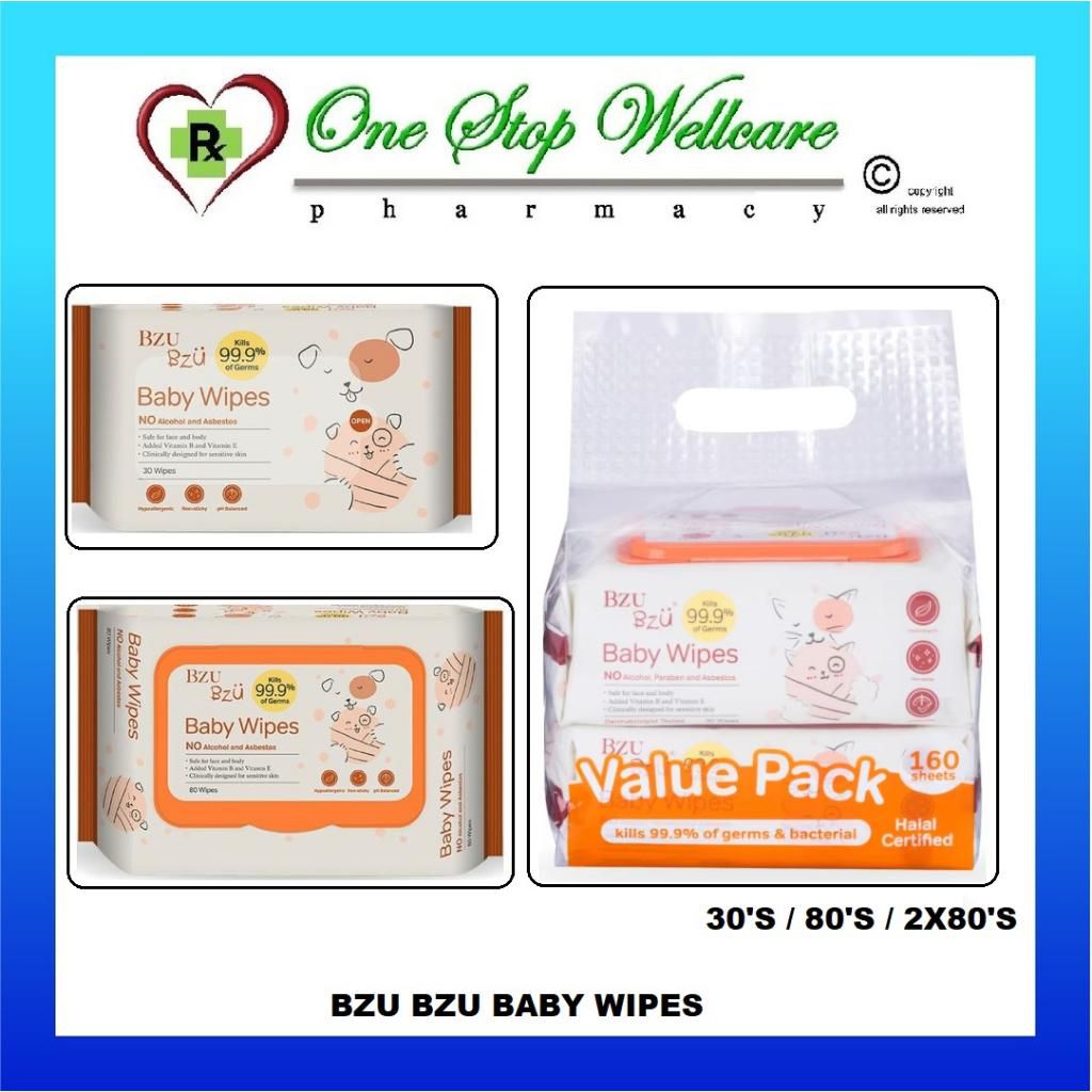 BZU BZU Baby Wipes 30'S / 80'S / 2X80'S