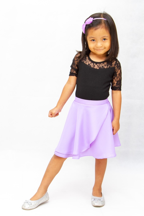 Eloque9737 New Wrap Skirt for Girls - 4 Sizes  (Purple)