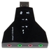 Virtual 7.1 Channel USB Sound Card Black
