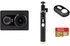 YI Action Camera, 16MP, HD, Sony Sensor - Black ( International Version ) + YI Selfie Stick + YI Bluetooth Remote + Sandisk 32GB Extreme Micro SD Card Bundle Kit