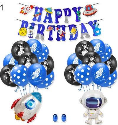 Happy Birthday Banner And Balloon Set