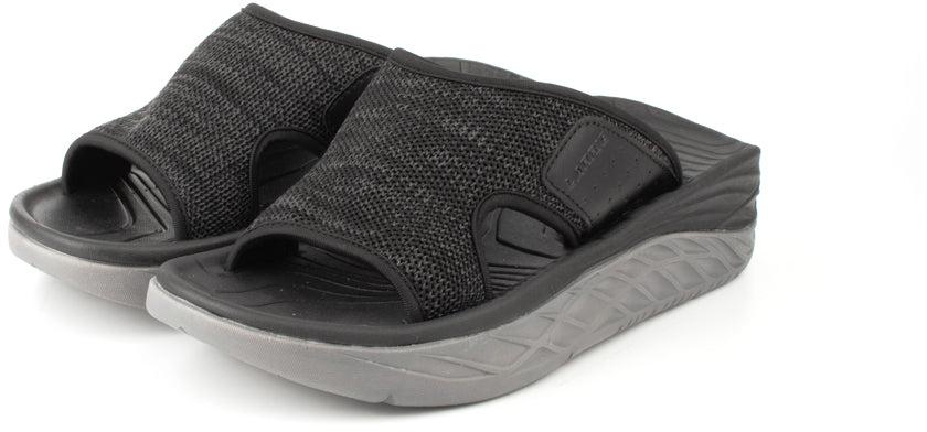 LARRIE Men Comfortable Slider Sandals - 6 Sizes (Black)
