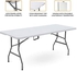 Janoon Camping Catering Heavy Duty Folding Trestle Table For BBQ Picnic Party by Crystals 4ft, 5ft & 6ft (6FT FOLDING TABLE)